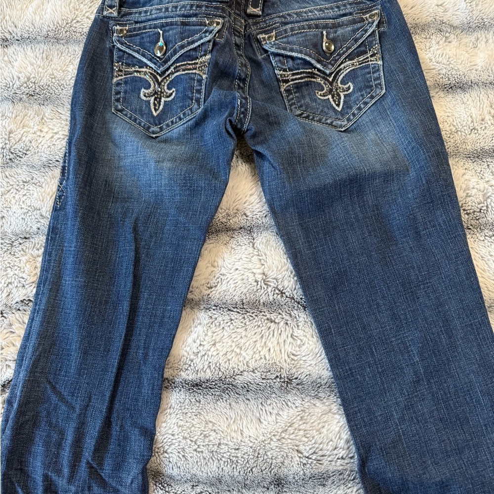 Rock Revival Blue Boot Cut Jeans for Women